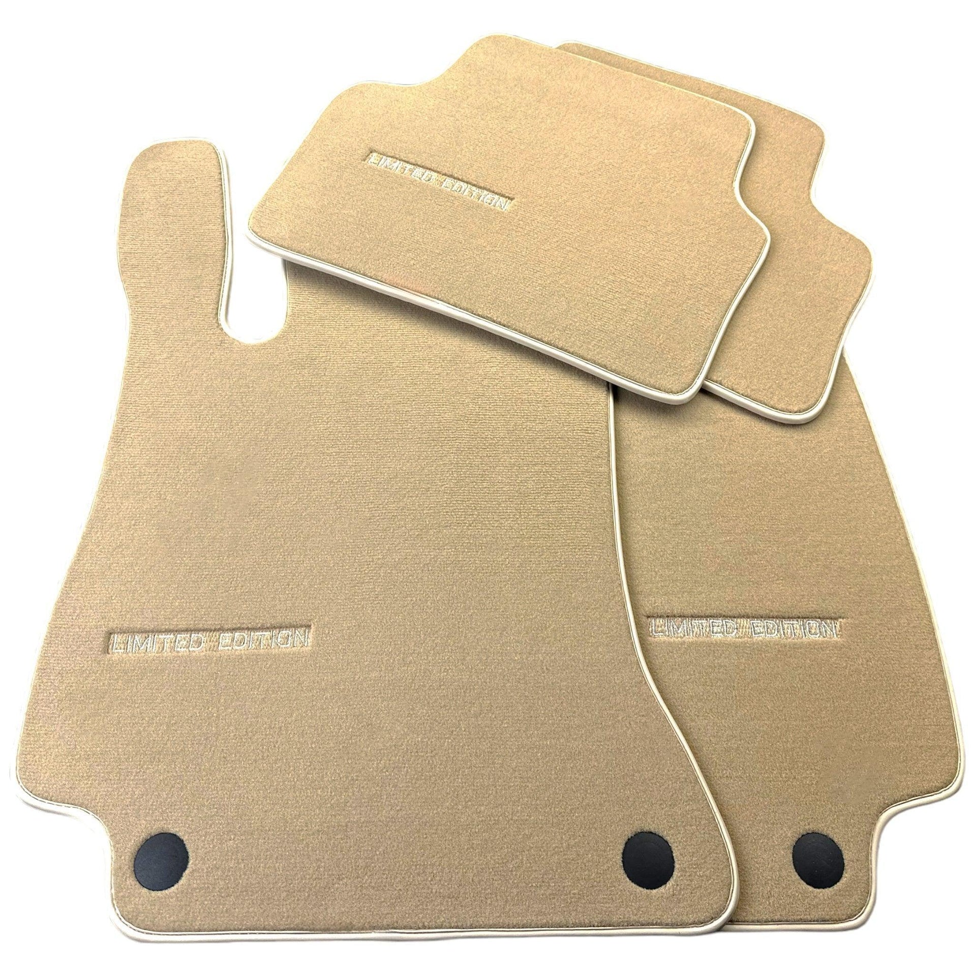 Beige Floor Mats For Mercedes Benz C-Class S204 Estate (2007-2014) | Limited Edition - AutoWin