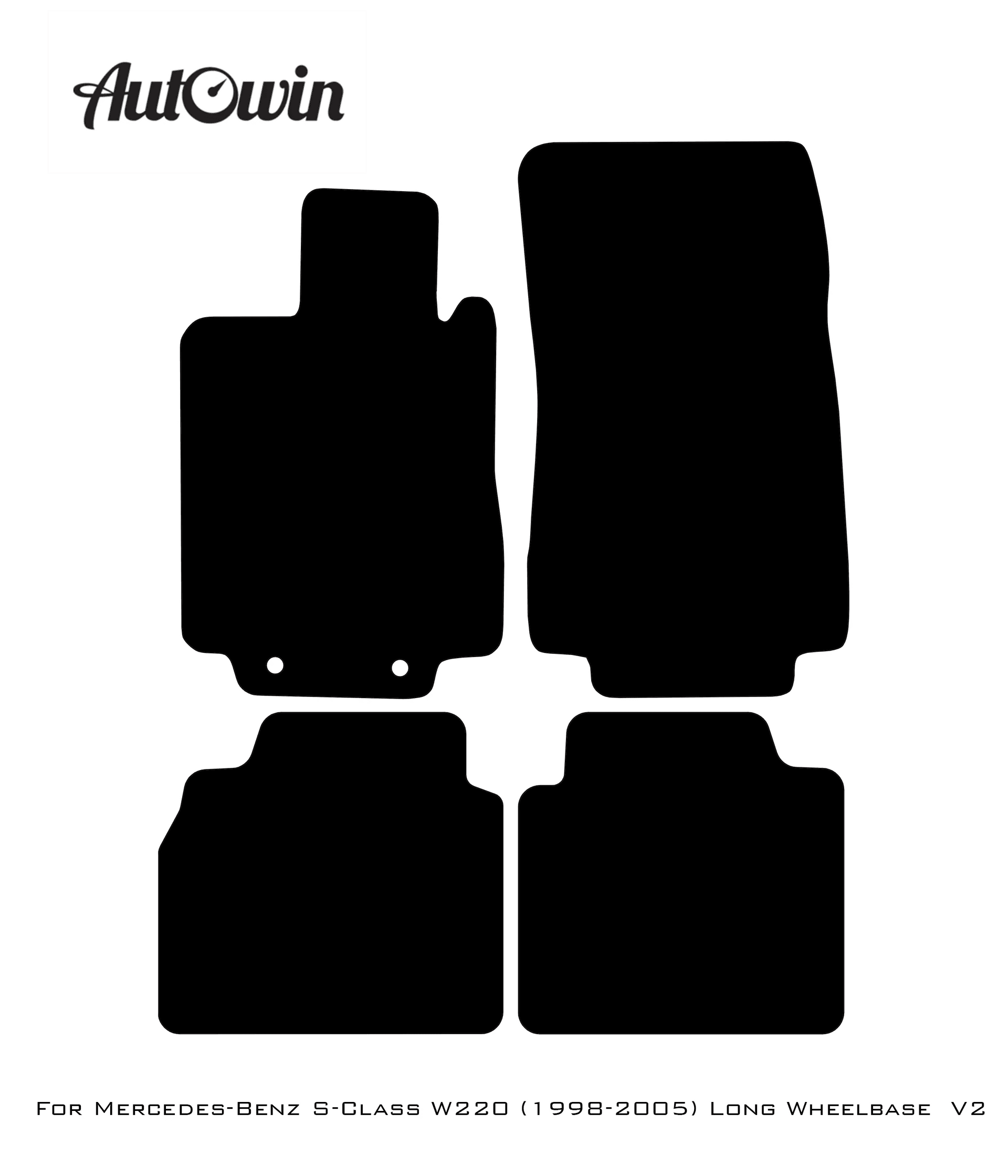 Beige Floor Mats For Mercedes Benz S-Class W220 (1998-2005) Long Wheelbase | Limited Edition - AutoWin