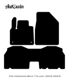 Beige Floor Mats For Mercedes Benz T-Class W420 (2022-2023) | Limited Edition - AutoWin