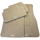 Beige Leather Floor Floor Mats For BMW 6 Series F06 Gran Coupe AutoWin Brand - AutoWin