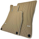 Beige Leather Floor Mats For Mercedes Benz A-Class W168 (2001-2004) | ER56 Design - AutoWin