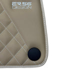 Beige Leather Floor Mats For Mercedes Benz CLS-Class C218 Coupe Facelift (2014-2018) | ER56 Design - AutoWin