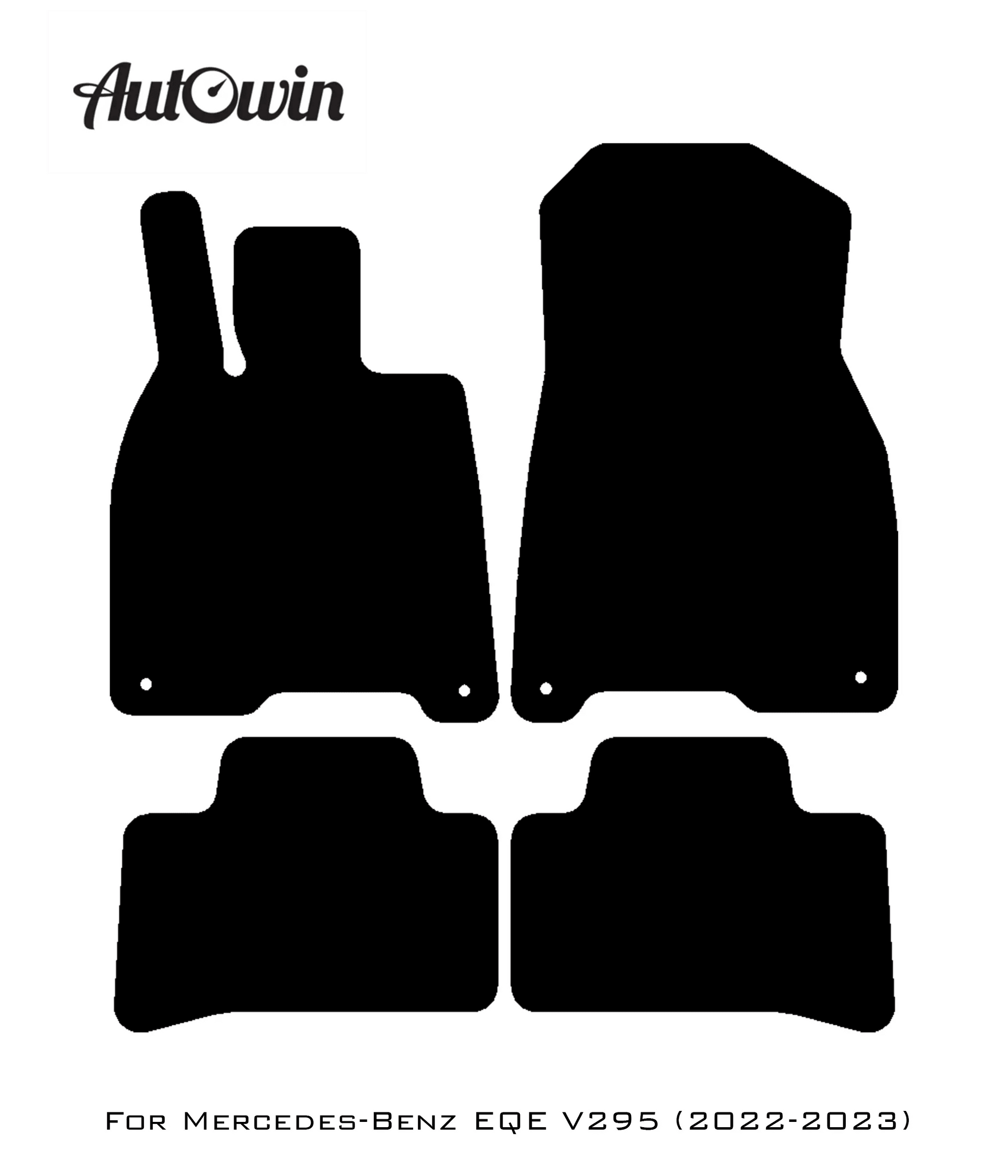 Beige Leather Floor Mats For Mercedes Benz EQE-Class V295 (2022-2023) | ER56 Design - AutoWin