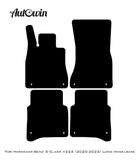 Beige Leather Floor Mats For Mercedes Benz S-Class V223 (2020-2023) Long Wheelbase | ER56 Design - AutoWin