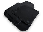 Black Alcantara Floor Mats For Ferrari 612 Scaglietti 2005-2011 ER56 Design - AutoWin