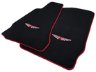 Black Floor Mats For Aston Martin V8 Vantage (2005–2023) Red Trim - AutoWin
