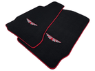 Black Floor Mats For Aston Martin V8 Vantage (2005–2023) Red Trim - AutoWin