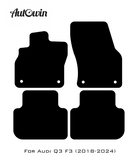 Black Floor Mats for Audi Q3 F3 (2018-2024) | No Steps - AutoWin