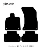 Black Floor Mats for Audi Q5 FY (2017-2023) | Fighter Jet Edition - AutoWin