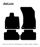 Black Floor Mats for Audi Q5 FYT Sportback Hybrid (2021-2024) | No Steps - AutoWin