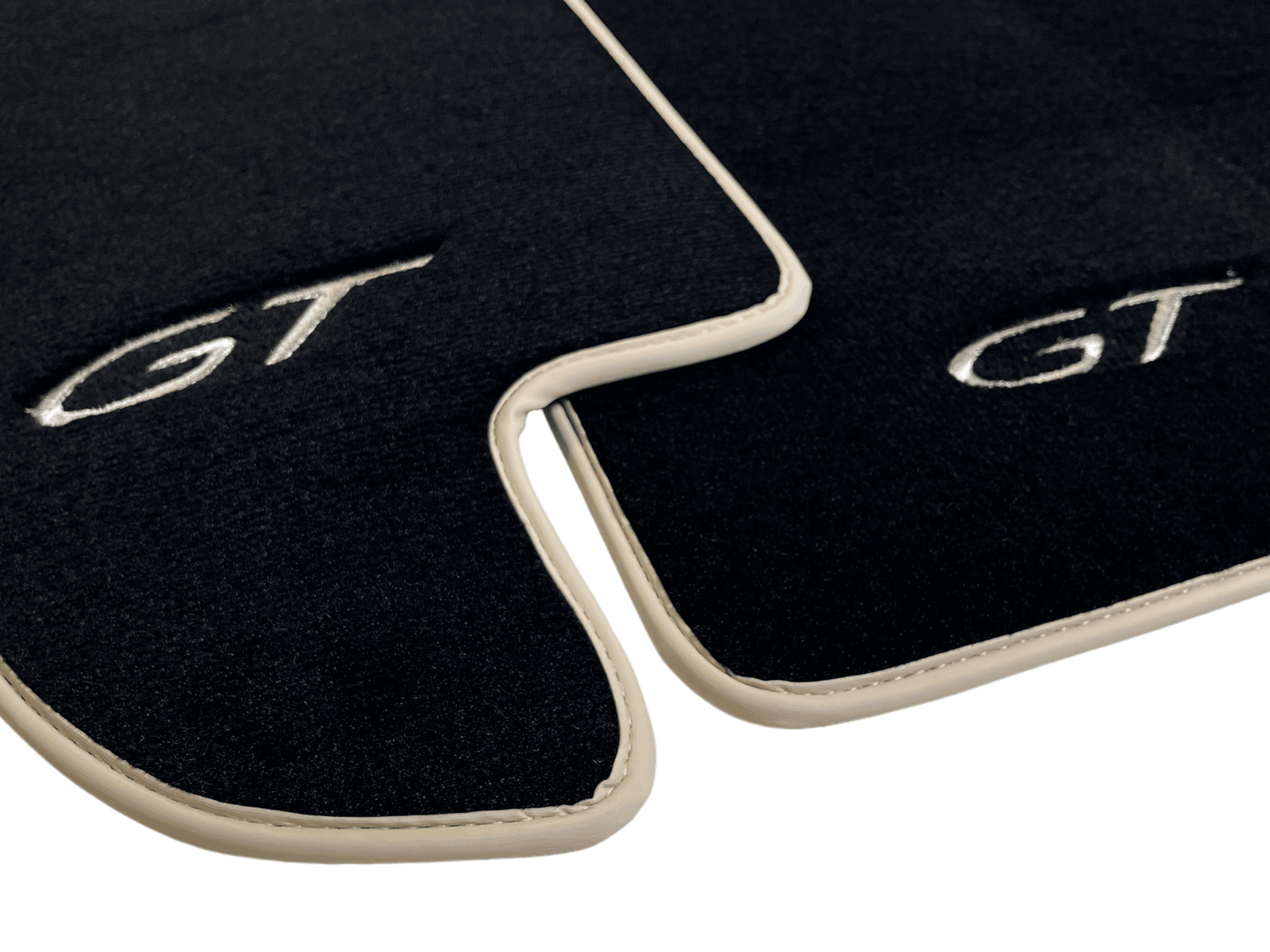 Black Floor Mats For Bentley Continental GT 2003–2011 With Beige Trim - AutoWin