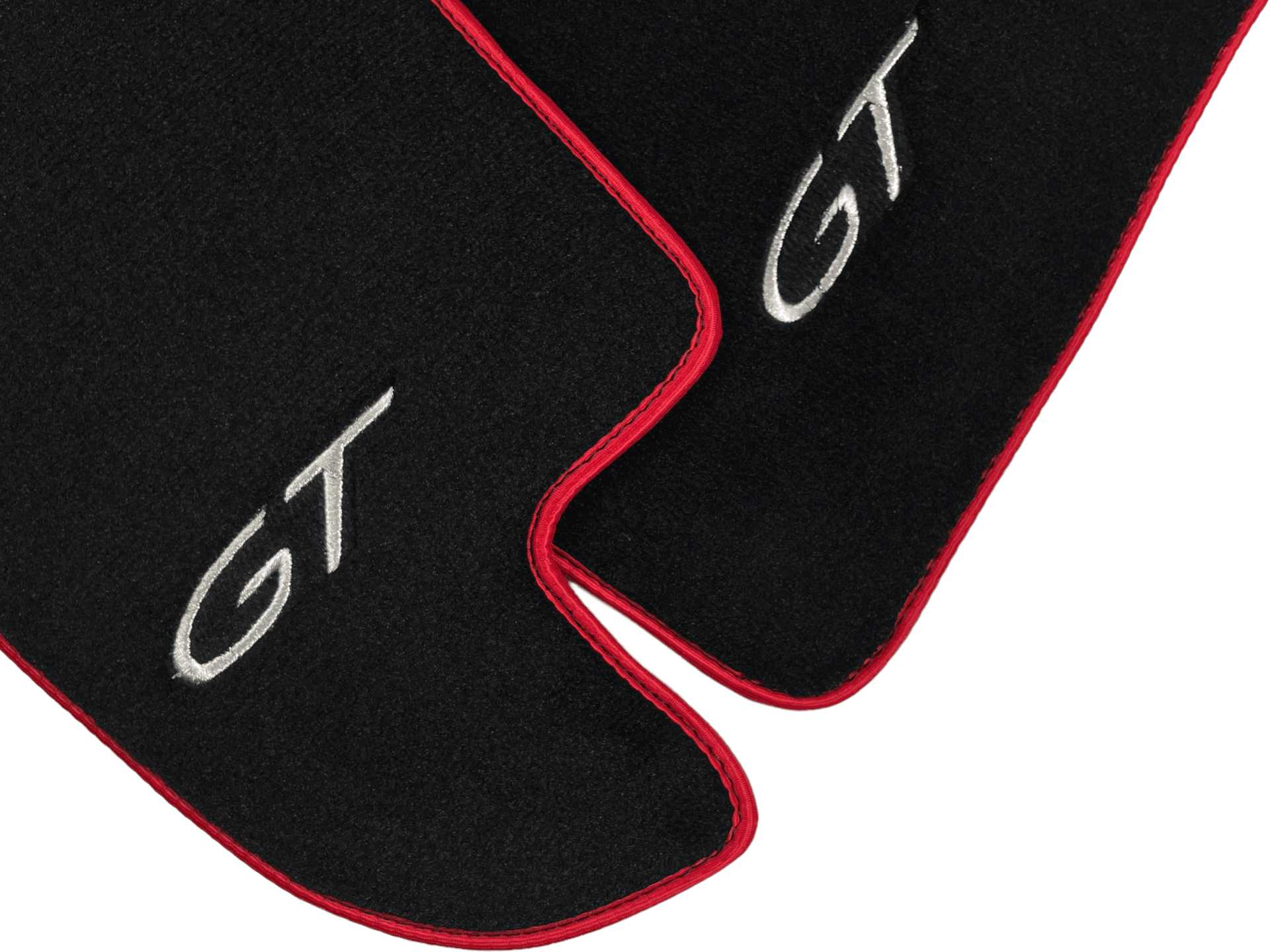 Black Floor Mats For Bentley Continental GT 2003–2011 With Red Trim - AutoWin