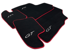 Black Floor Mats For Bentley Continental GT 2003–2011 With Red Trim - AutoWin