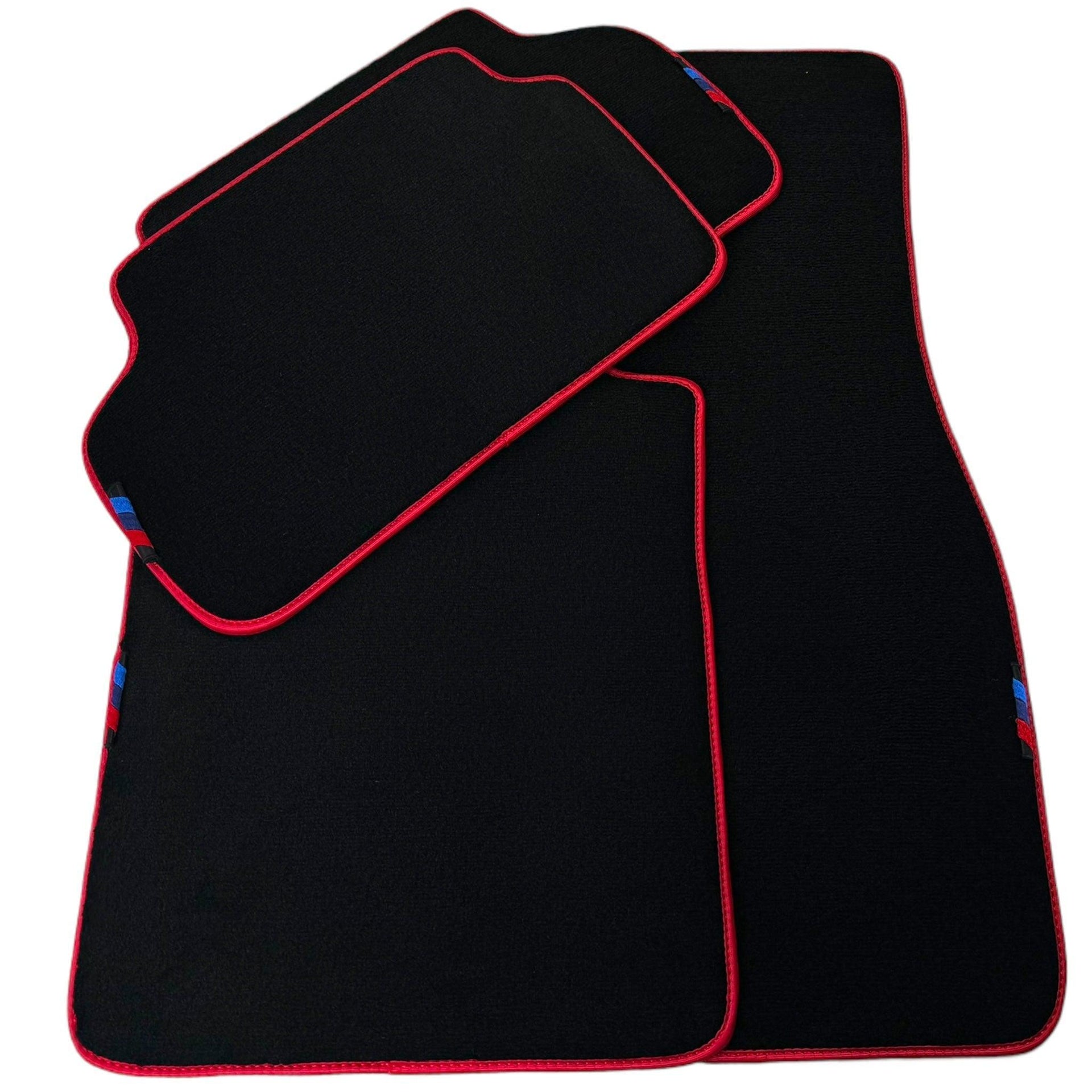 Black Floor Mats For BMW 3 Series F34 GT 2013-2020 | Red Trim - AutoWin