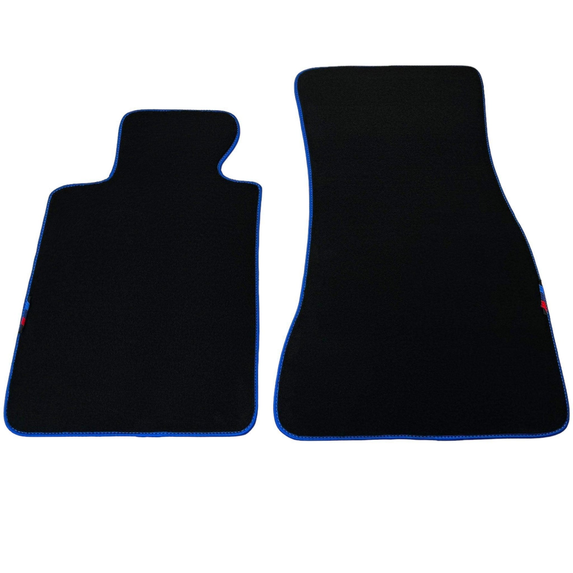 Black Floor Mats For BMW 5 Series E60 | Blue Trim - AutoWin