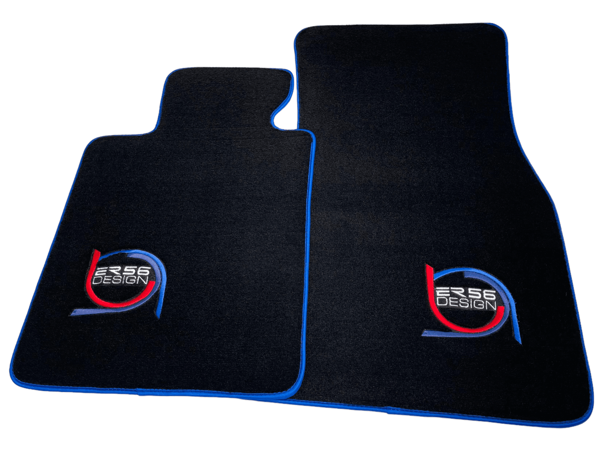 Black Floor Mats For BMW M5 E28 ER56 Design Limited Edition Blue Trim - AutoWin