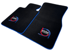 Black Floor Mats For BMW M8 F92 2-door Coupe ER56 Design Limited Edition Blue Trim - AutoWin