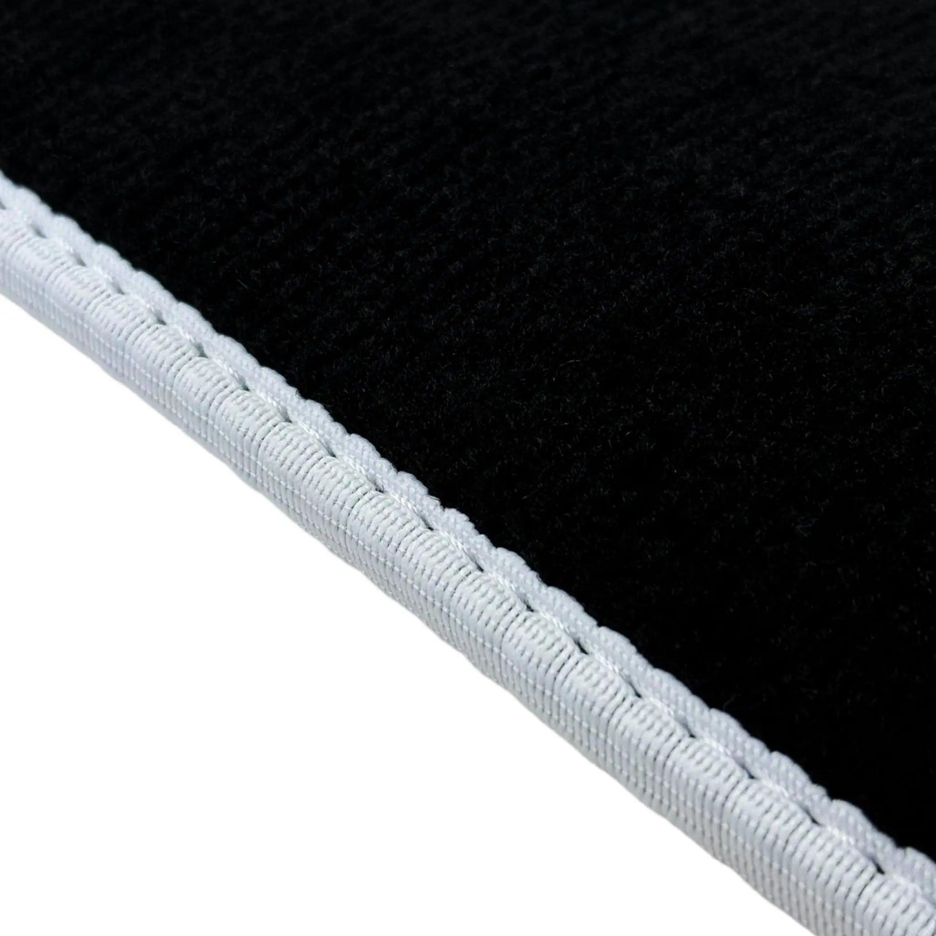 Black Floor Mats For BMW X1 Series F48 | White Trim - AutoWin