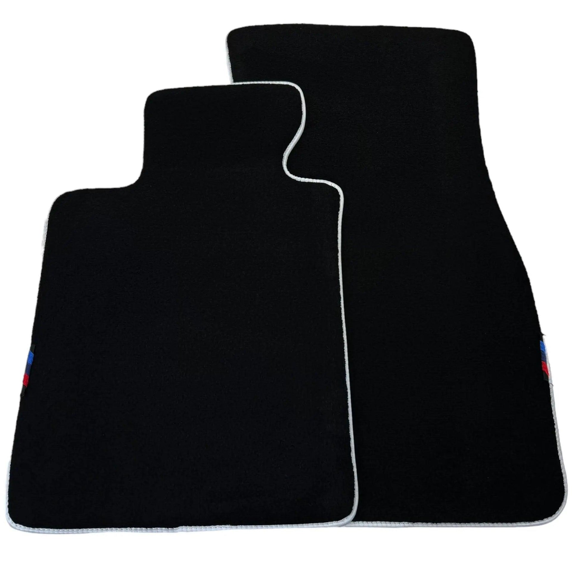Black Floor Mats For BMW X3 Series F25 | White Trim - AutoWin
