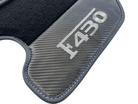 Black Floor Mats For Ferrari F430 2004-2009 With Carbon Fiber Leather - AutoWin