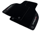 Black Floor Mats for Lamborghini Aventador With Alcantara Leather - AutoWin