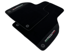 Black Floor Mats for Lamborghini Aventador With Alcantara Leather - AutoWin