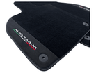 Black Floor Mats for Lamborghini Aventador With Alcantara Leather - AutoWin