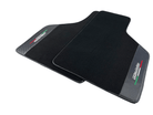 Black Floor Mats for Lamborghini Diablo 1990-2001 With Carbon Fiber Leather - AutoWin