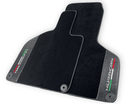 Black Floor Mats for Lamborghini Huracan With Carbon Fiber Leather - AutoWin