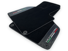 Black Floor Mats for Lamborghini Huracan With Carbon Fiber Leather - AutoWin