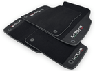 Black Floor Mats For Lamborghini Urus With Alcantara Leather - AutoWin