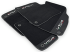 Black Floor Mats For Lamborghini Urus With Alcantara Leather - AutoWin