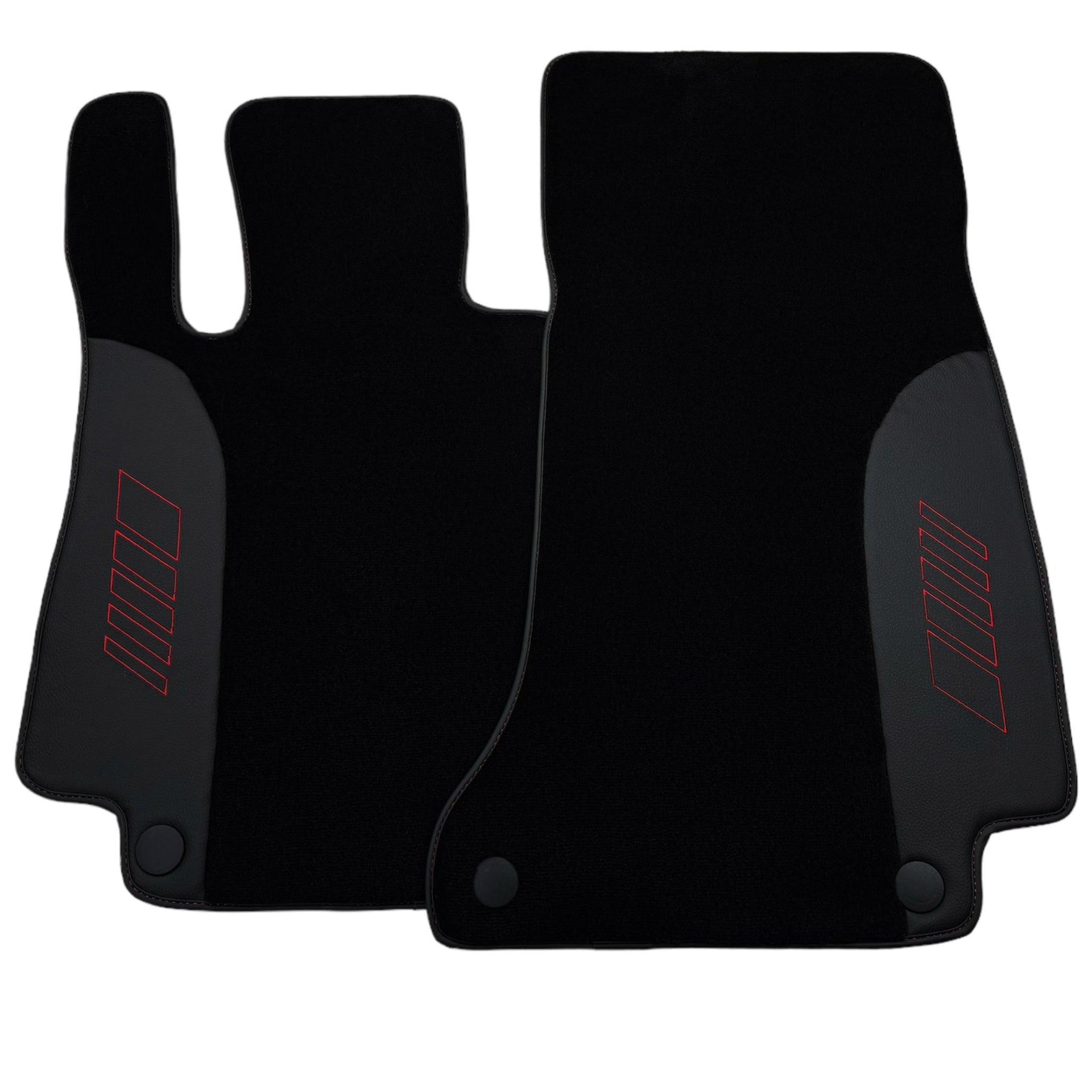 Black Floor Mats For Mercedes Benz CLK-Class C209 Coupe (2002-2009) | AutoWin Edition - AutoWin