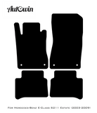 Black Floor Mats For Mercedes Benz E-Class S211 Estate (2003-2009) | AutoWin Edition - AutoWin