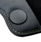 Black Floor Mats For Mercedes Benz E-Class W214 Sedan (2023-2024) | Fighter Jet Edition - AutoWin