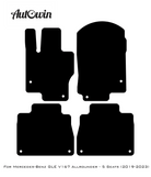 Black Floor Mats For Mercedes Benz GLE-Class V167 Allrounder - 5 Seats (2019-2023) | Fighter Jet Edition - AutoWin