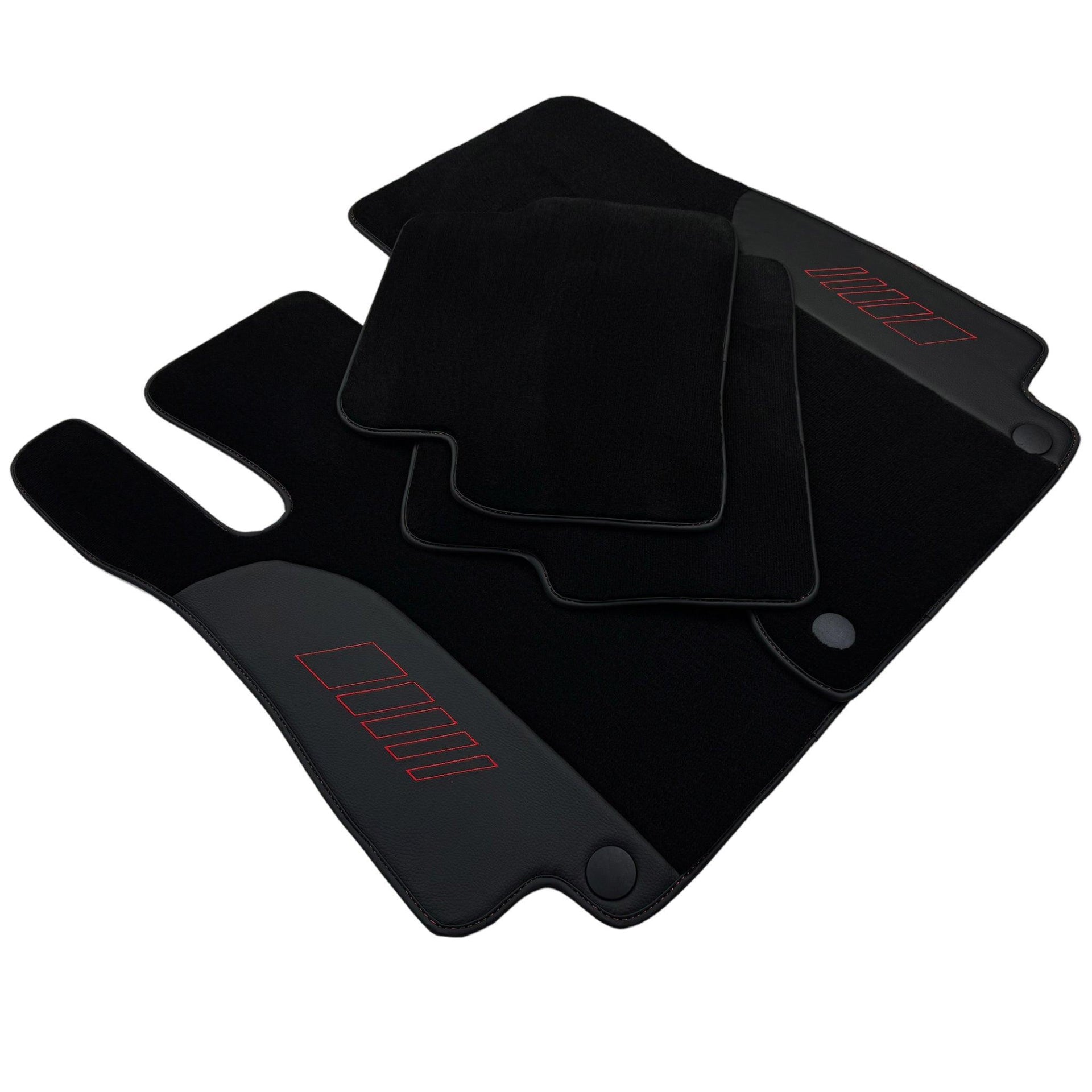 Black Floor Mats For Mercedes Benz GLS-Class X167 (2019-2023) | AutoWin Edition - AutoWin