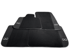 Black Floor Mats For Rolls Royce Black Badge Ghost Fluorescent Logo - AutoWin