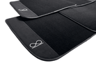 Black Floor Mats For Rolls Royce Black Badge Phantom Drophead Fluorescent Logo - AutoWin