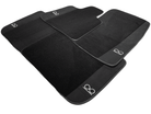 Black Floor Mats For Rolls Royce Black Badge Phantom Fluorescent Logo - AutoWin