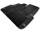 Black Floor Mats For Rolls Royce Black Badge Phantom Fluorescent Logo - AutoWin