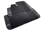 Black Floor Mats For Rolls Royce Black Badge Phantom Fluorescent Logo - AutoWin