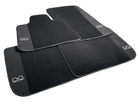 Black Floor Mats for Rolls Royce Shadow 1965-1977 Fluorescent - AutoWin