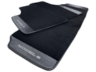 Black Floor Mats For Tesla Model S With Carbon Fiber Leather - AutoWin