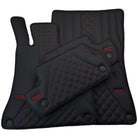 Black Leather Floor Mats For Mercedes Benz GLE-Class C167 Coupe (2020-2023) | ER56 Design - AutoWin