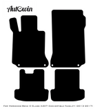 Black Luxury Floor Mats For Mercedes Benz E-Class A207 Convertible Facelift (2013-2017) | ER56 Design - AutoWin