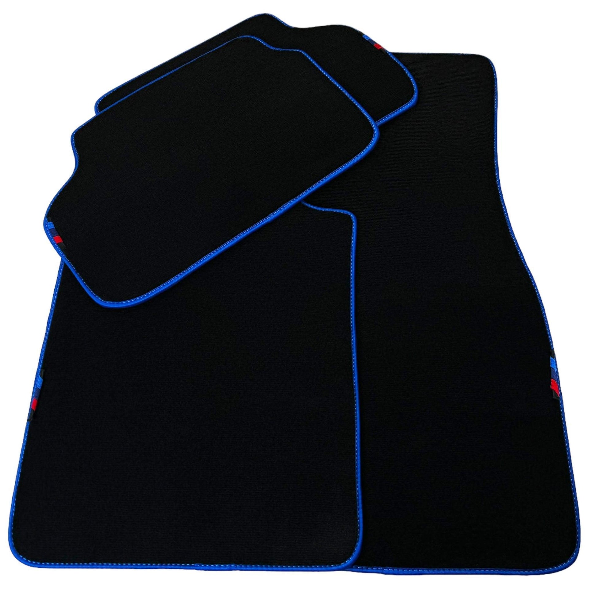 Black Mats For BMW 2 Series F44 Gran Coupe | Blue Trim - AutoWin