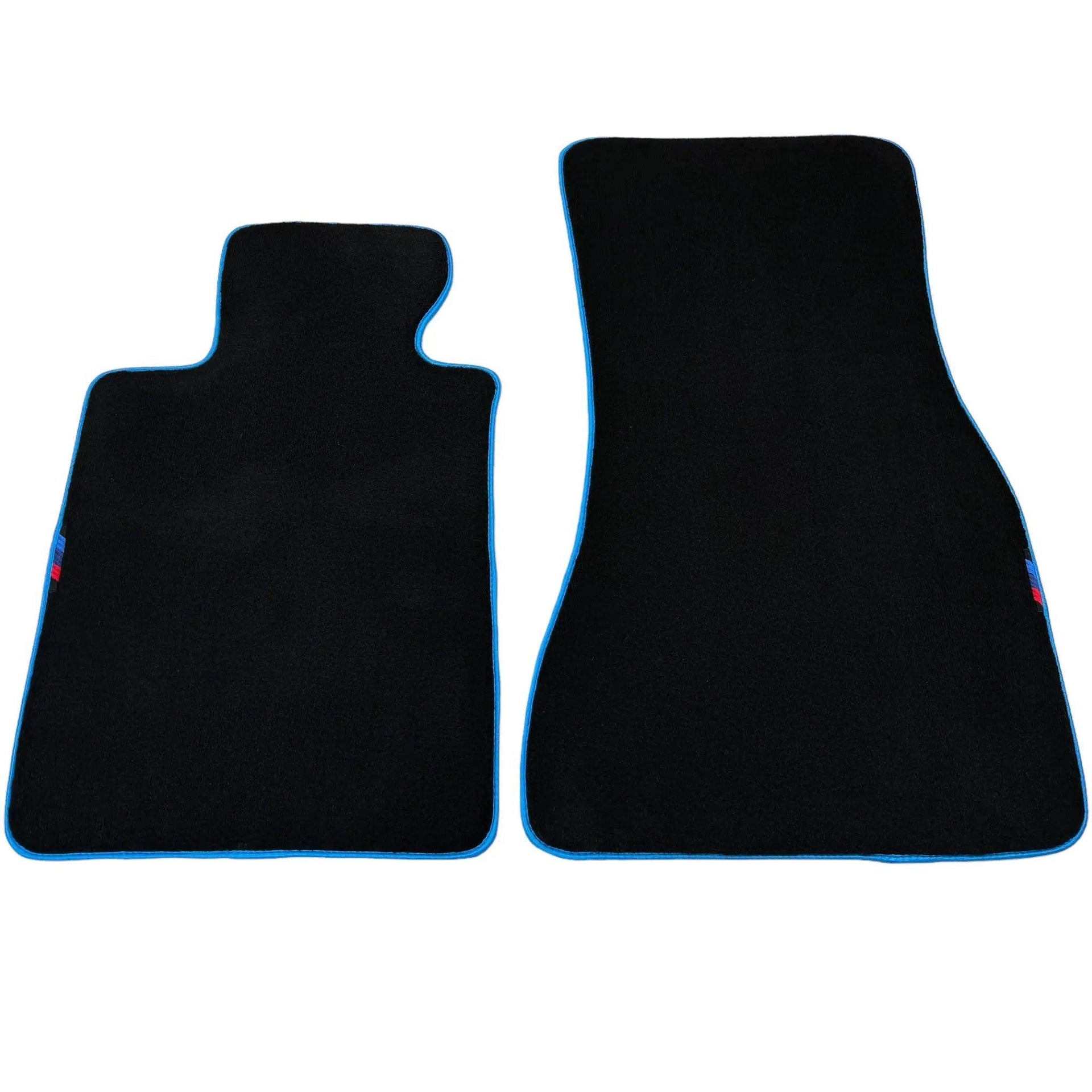 Black Mats For BMW 4 Series G22 Coupe | Sky Blue Trim - AutoWin