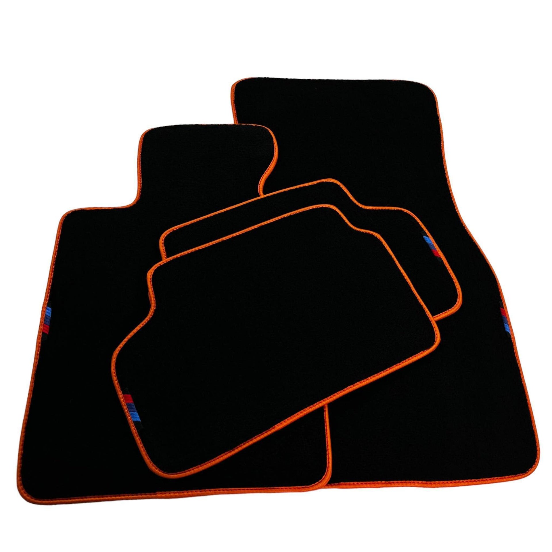 Black Mats For BMW 8 Series G15 2-door Coupe | Orange Trim - AutoWin