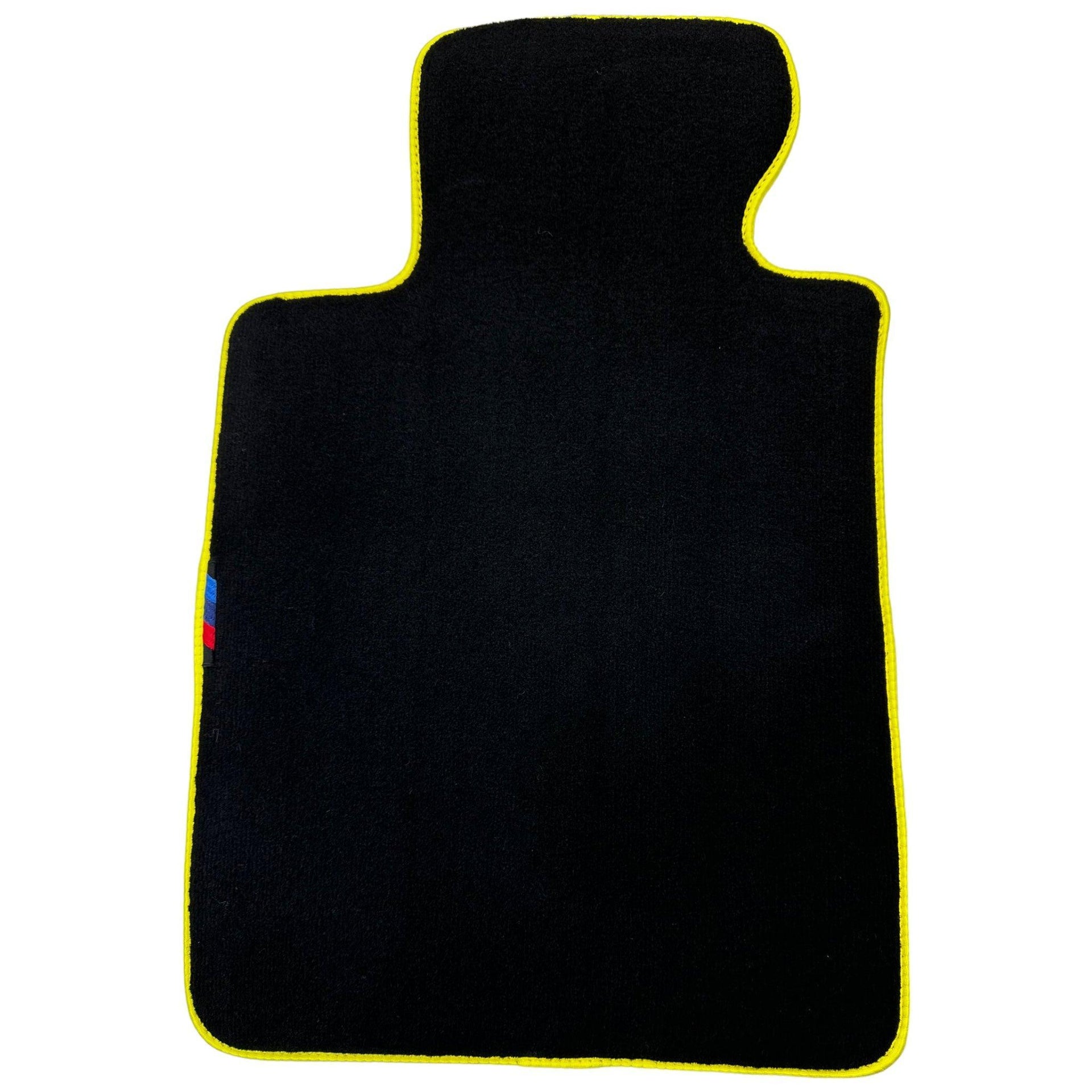 Black Mats For BMW M5 E34 | Yellow Trim - AutoWin